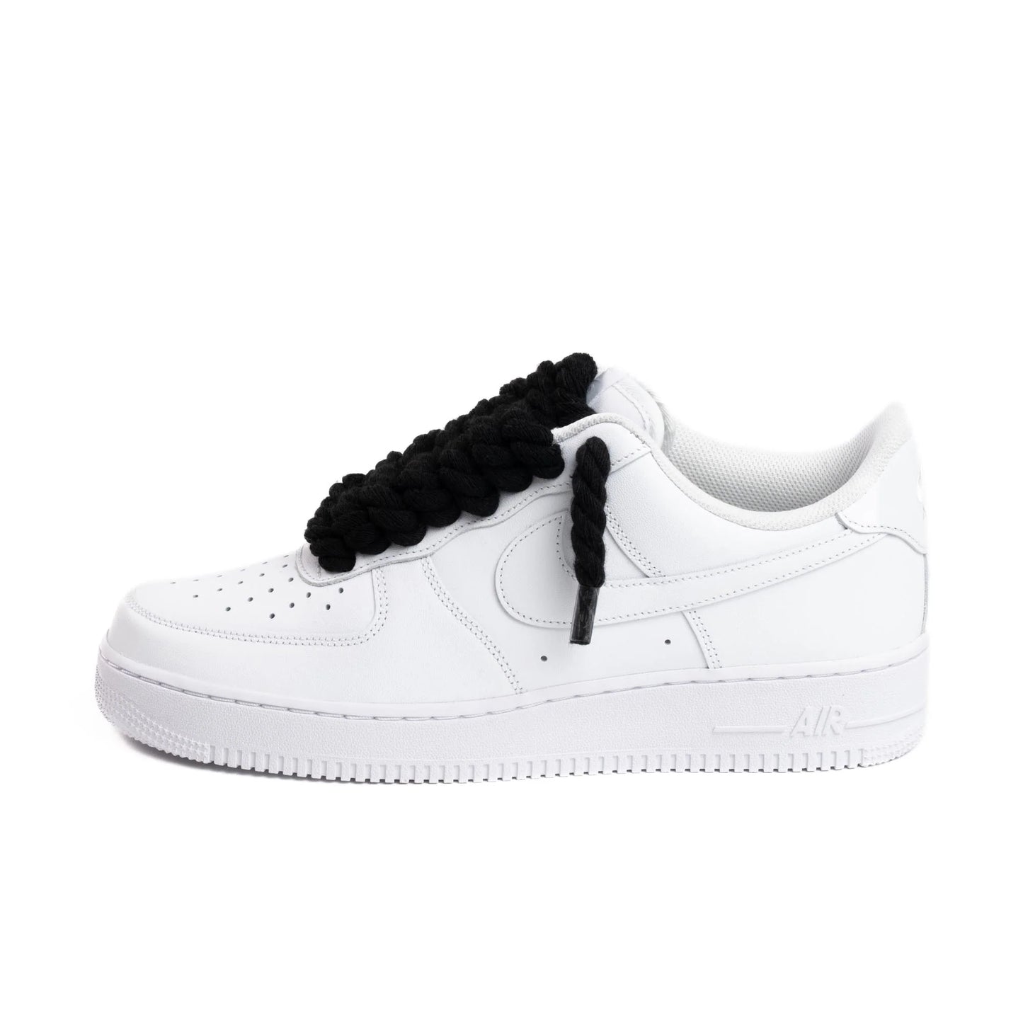 NIKE AIR FORCE 1 LOW ‘07 WHITE BLACK ROPE LACES
