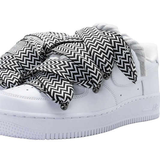 NIKE AIR FORCE 1 LOW ‘07 WHITE / LANVIN BLACK ROPE