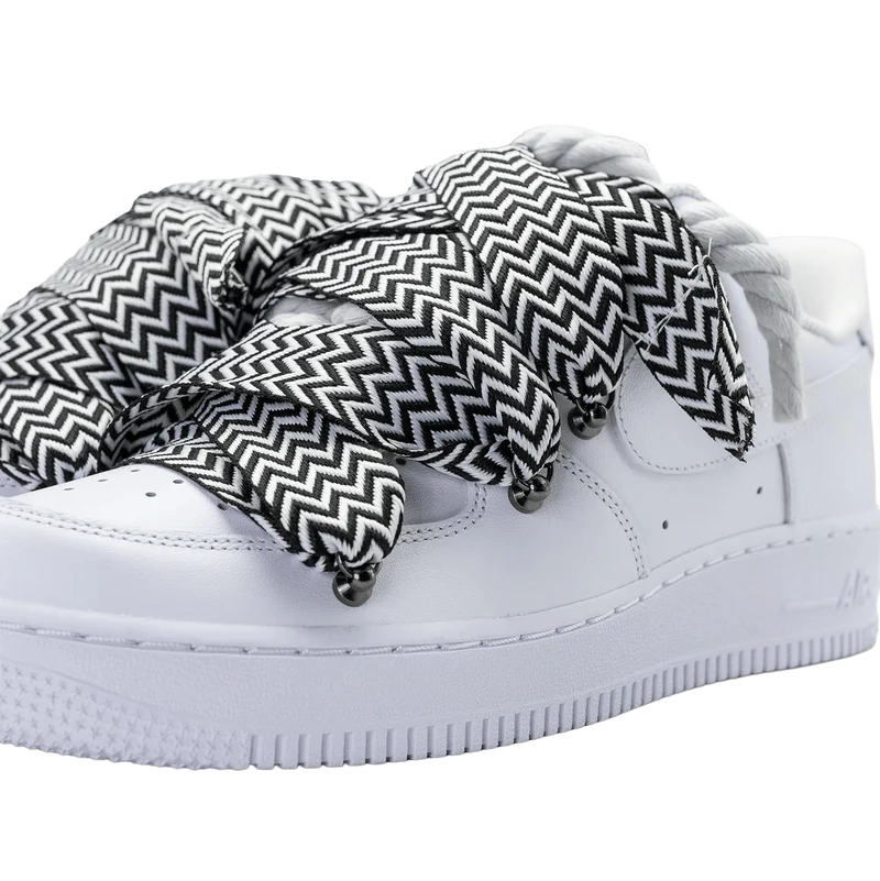 NIKE AIR FORCE 1 LOW ‘07 WHITE / LANVIN BLACK ROPE