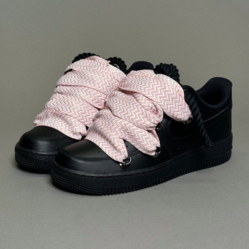 NIKE AIR FORCE 1 LOW ‘07 BLACK/LANVIN PINK ROPE