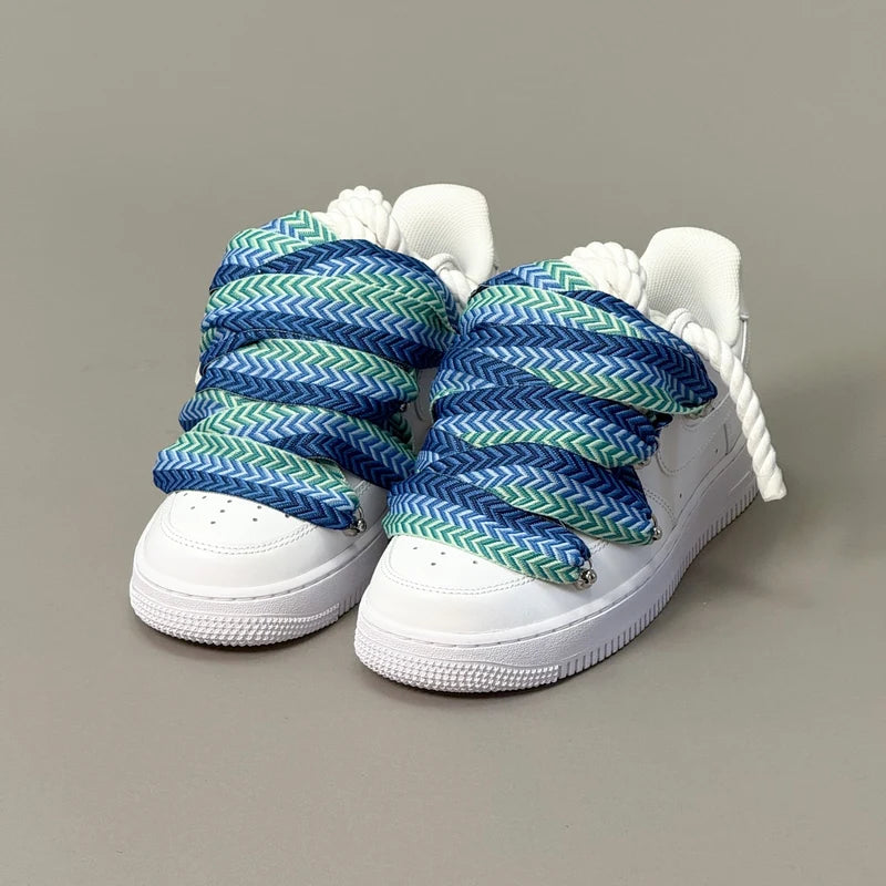 NIKE AIR FORCE 1 LOW ‘07 WHITE/LANVIN BLUE ROPE