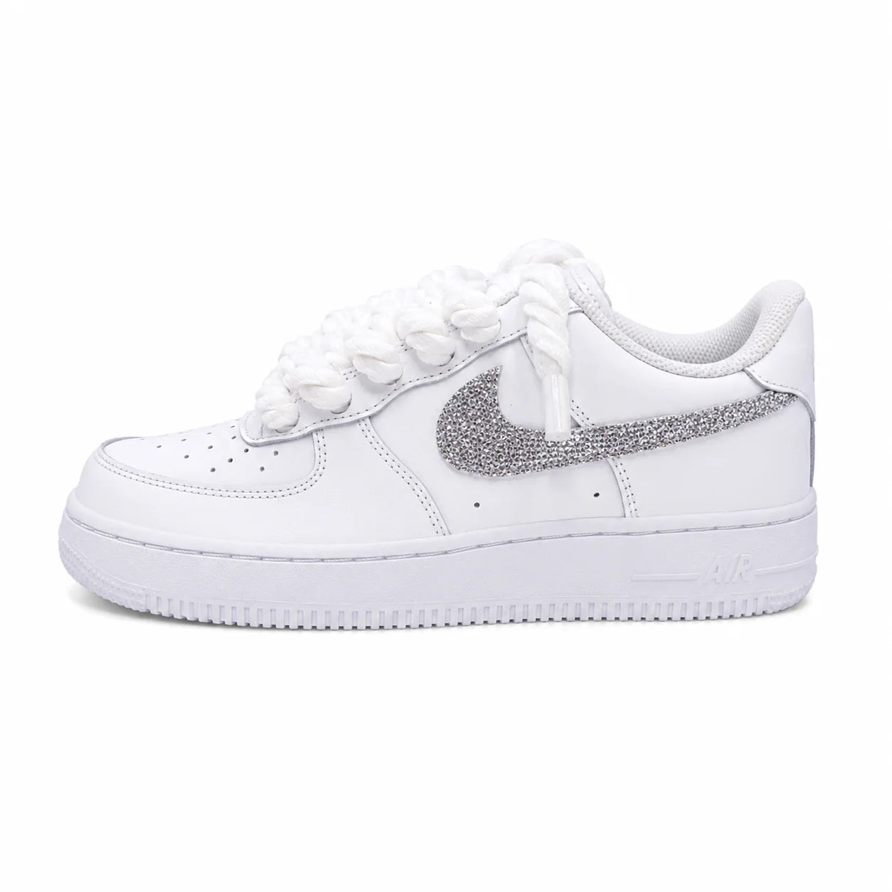 NIKE AIR FORCE 1 LOW 07 ROPE LACES WHITE EZÜST KÖVES
