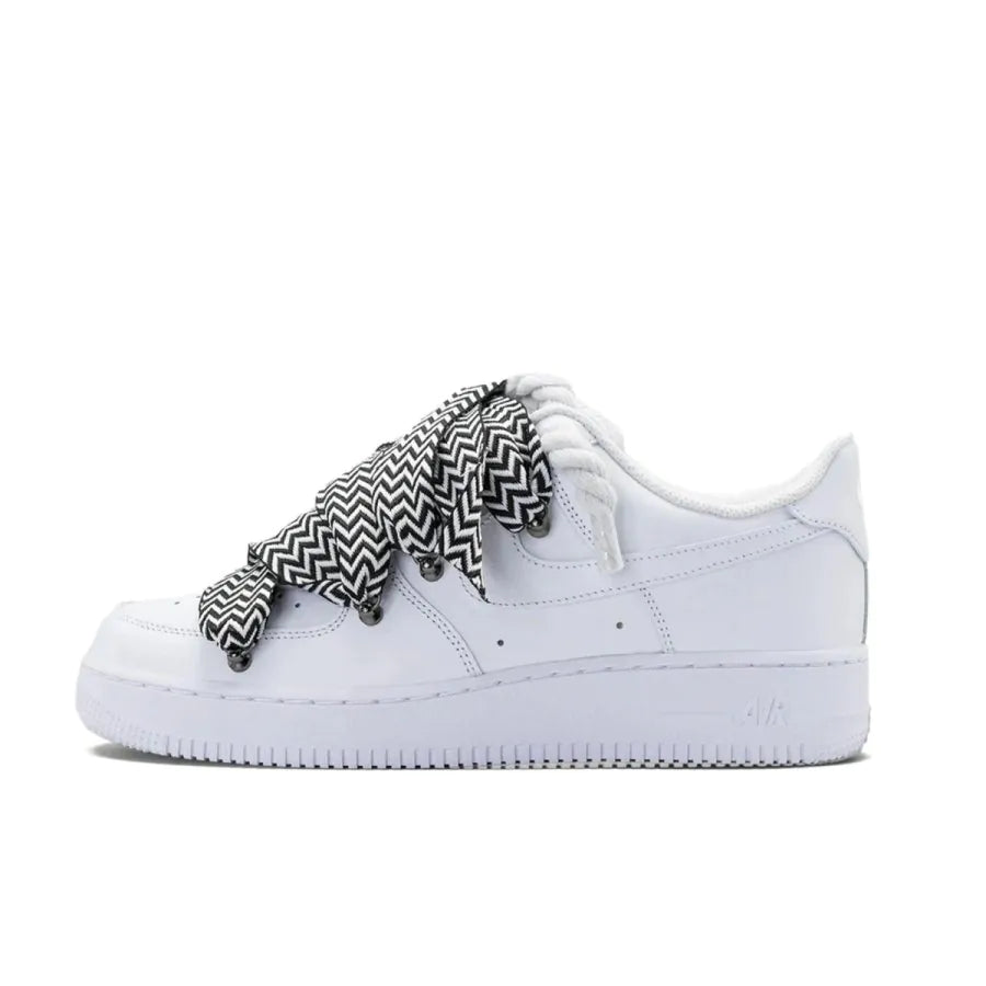 NIKE AIR FORCE 1 LOW ‘07 WHITE / LANVIN BLACK ROPE